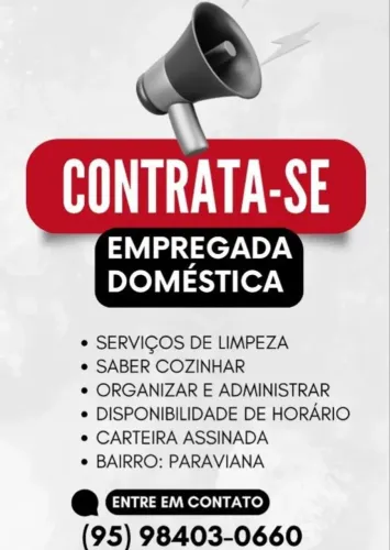 Serviço de empregada doméstica