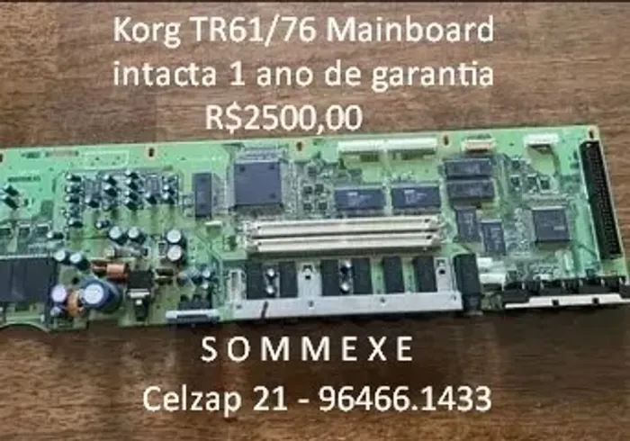 Korg TR61/76 Mainboard intacta c/1 ano de garantia na sommexe celzap 21- *