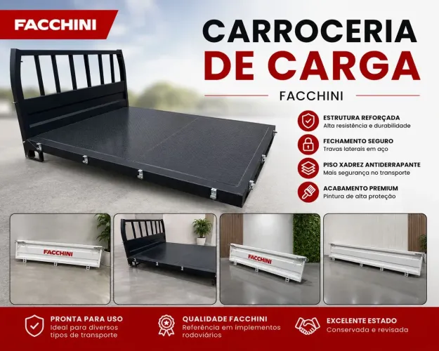 Carroceria de Carga Facchini para Ranger | Nova |