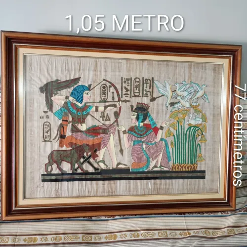 Papiro Egípcio original com temas Faraônicos