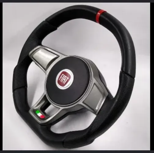 Volante modelo fiat mk7 evolution esportivo cor prata - Fiat palio siena strada
