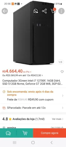 Computador i7 12 geracao