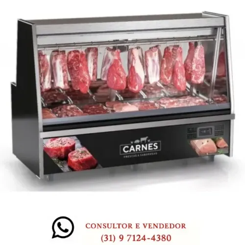 Balcão de Carnes 2M Preto Gelopar