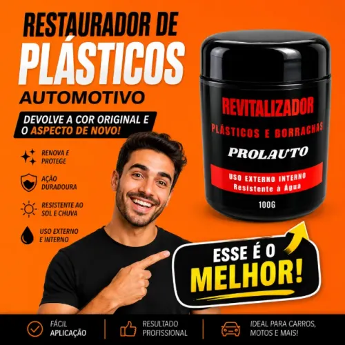 PRODUTO PARA REVITALIZAÇÃO PARTES RESSECADAS - PARA-CHOQUE PAINÉIS RETROVISORES