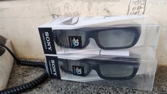 Óculos 3D Sony Novo 70 reais o par
