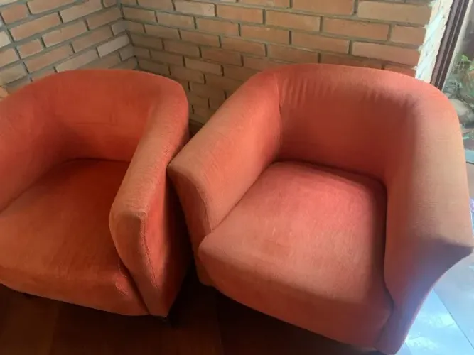 Poltronas em chenille