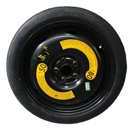 Roda Sobressalente Slim T125 70 18 Golf GTI 2015 Preta