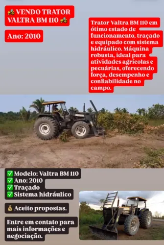 ? TRATOR VALTRA BM 110 À VENDA ?