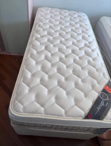 Colchão Solteiro Castor Premium Amazon Gel + Cama Box Baú