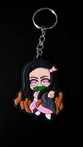 Chaveiro Anime 4D Nezuko Kamado Emborrachado