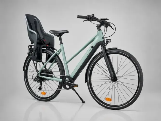 Bicicleta Elétrica Decathlon Elops 500 LD + Cadeirinha Infantil