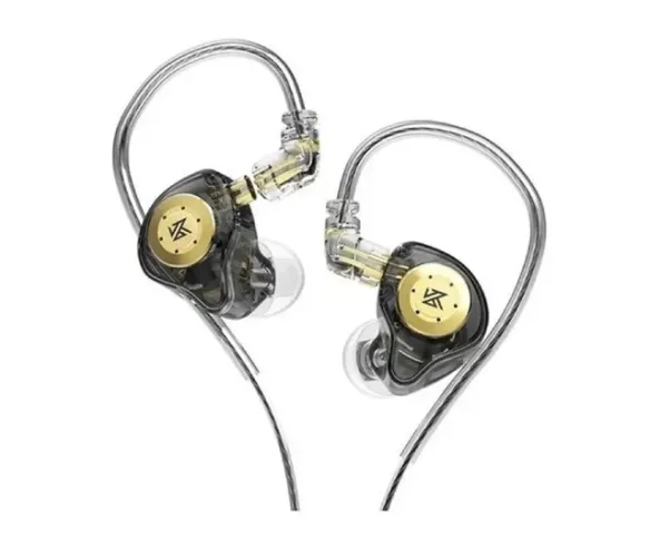 Fone In Ear Kz Edx Pro Black Sem Microfone Retorno Palco Profissional Original