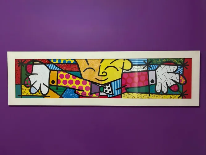Quadro Decorativo O Abraço / The Hug - Romero Britto 