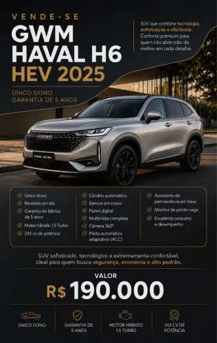 GWM Haval H6 Premium HEV 2025