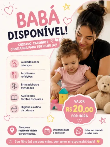 Babá disponível