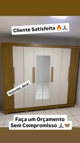 Guarda Roupa de Casal com Epelho Novo na Caixa PR - Entrega e Monta na Hora