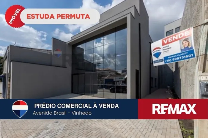 IMÓVEL COMERCIAL (PRÉDIO) PARA VENDA, ENTRE O PORTAL E O CENTRO DE VINHEDO - SP