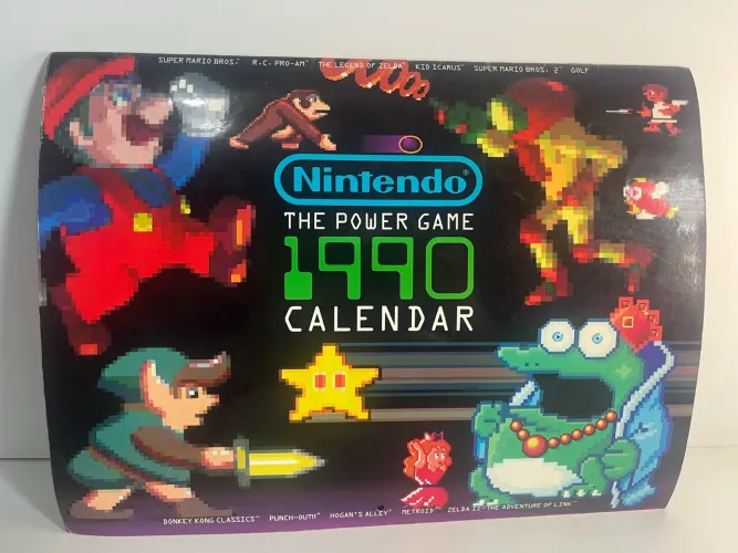 Revista Calendario Nintendo Power 1990