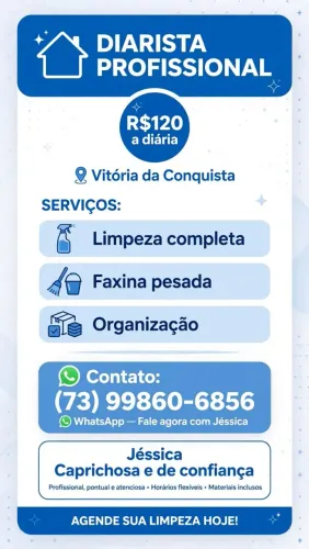 Diarista Faxina em Vitória da conquista