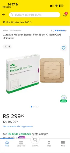 Curativo Mepilex Border Flex 15×15 C/3