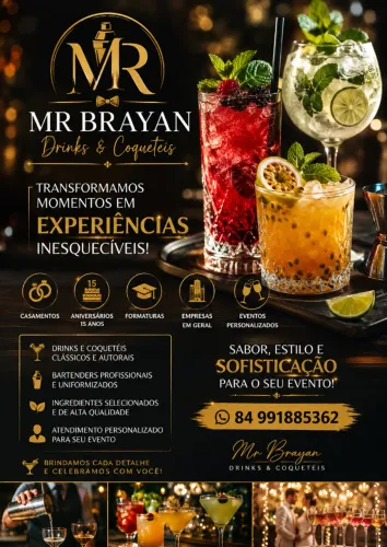 MR .BRAYN SERVIÇOS DE DRINKS E COQUETEIS
