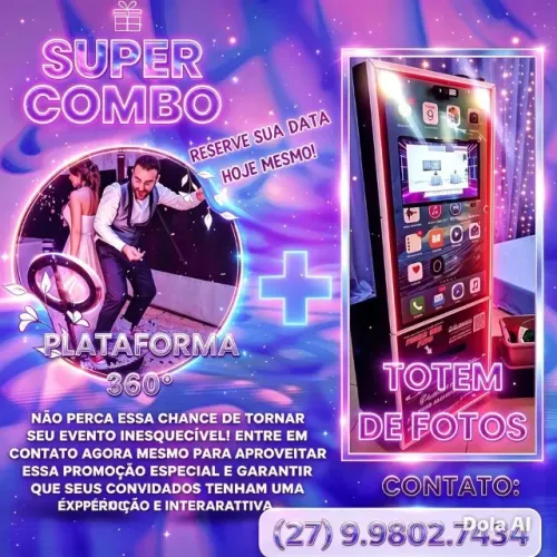 DJ SOM E PISTA DE LED PARIS E MAQUINA DE FOO IMPRESSA NA HORA