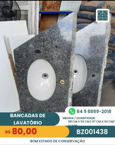 BANCADAS DE LAVATÓRIO