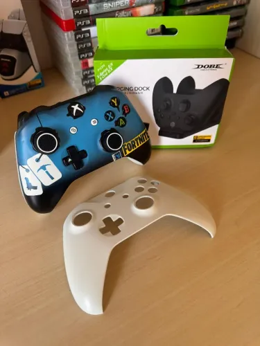 Controle Xbox One TV PC + kit bateria e carregador