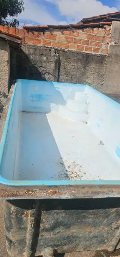 Piscina de fibra de 4,5 x 2,20 x 1