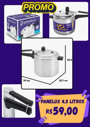 Panela de pressão 4,5 litros