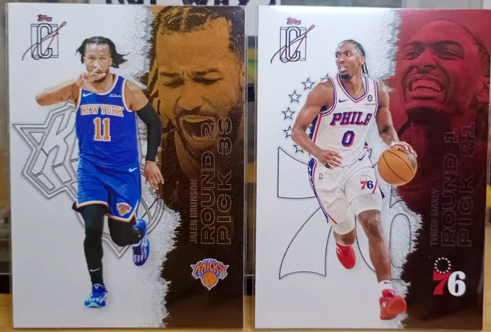 lote 4 cards nba topps signature class 25/26 - grandes nomes