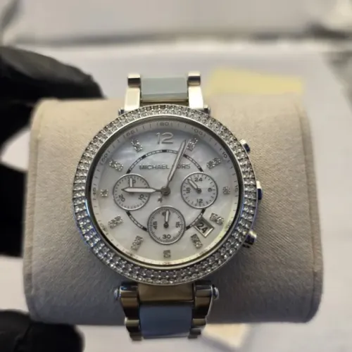 Relógio Michael Kors MK6138 Feminino Cronógrafo Madre Pérola Original