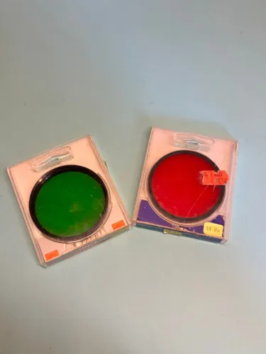 Filtro Fotográfico Vermelho e Verde 58mm