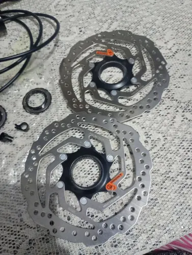 Kit de Freio Hidráulico Shimano MT200 + Par de Discos 160mm (Novo/Nunca Usado)