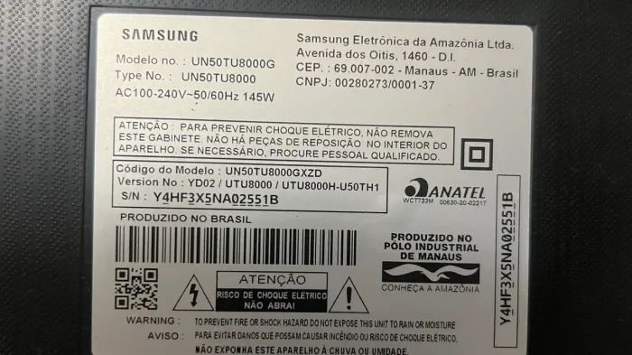Televisão Samsung 50polegadas - com defeito