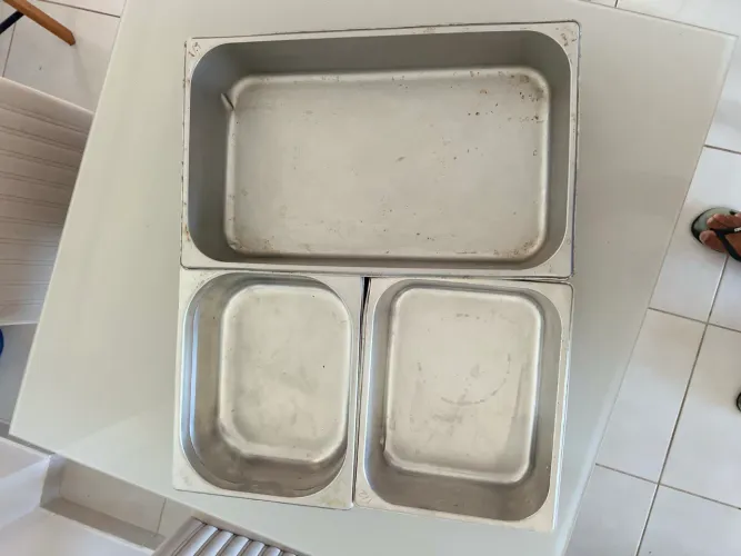 Conjunto Cuba Gastronômica Inox (03 Peças)