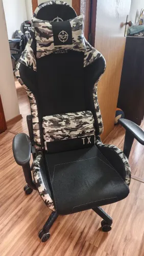 Cadeira Gamer TGT Heron TX Tecido, Camuflado (modelo TGT-HRTX-CM02) usada