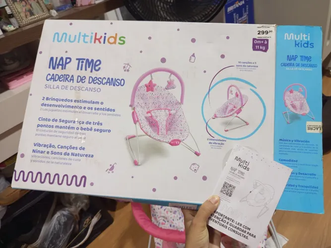 Cadeirinha de descanso para bebê