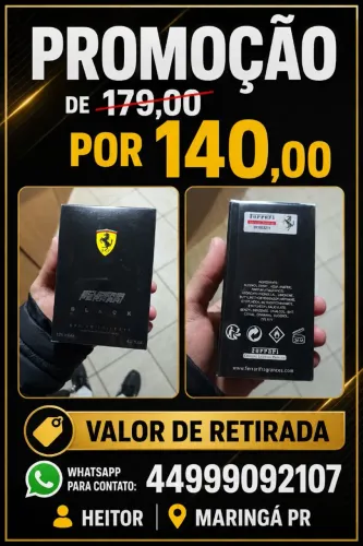 Perfume Ferrari Black masculino