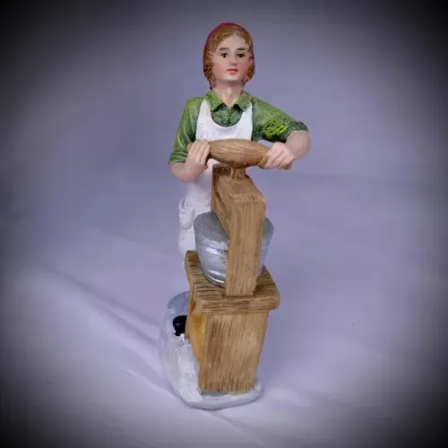 Peça De Presépio Avulsa De Resina Estilo Pastoral Vintage
