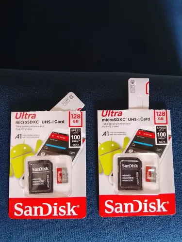 Cartões de Memória SanDisk Ultra - 128 Gigabytes