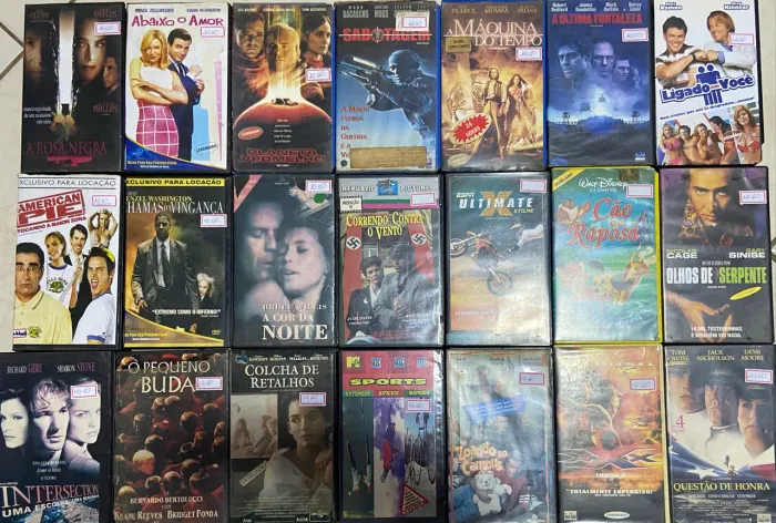 Fitas filmes VHS VCR vídeo K7 Dublados e Legendados