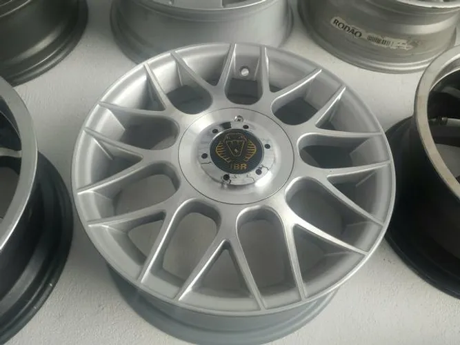 Roda aro 15 BBS Prata com diamantado multi furo Ford fiesta 4X108 jogo novo
