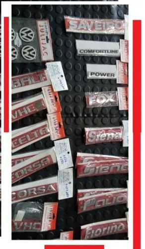 Letras de nomes carro e Emblemas Fiat Vw Gm hvskc bevuh