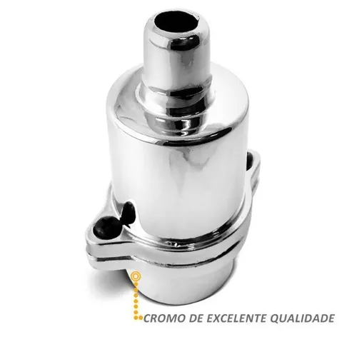 Plug Tomada Macho P/ Carretinha Cromda e Preta