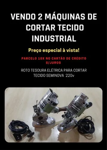 Vendo Tesoura Elétrica Circular Roto para Técido 