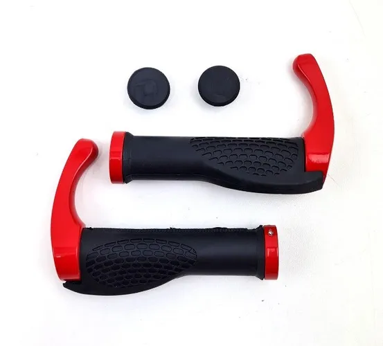 Manoplas Punho de Bicicleta MTB Anatômicas Ergonômicas com Bar End Chifrinho 7977