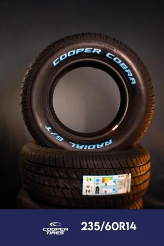Pneu 235 60 14 Cooper Cobra letra branca Ranger 