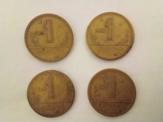 Moedas brasileiras antigas de 1 cruzeiro