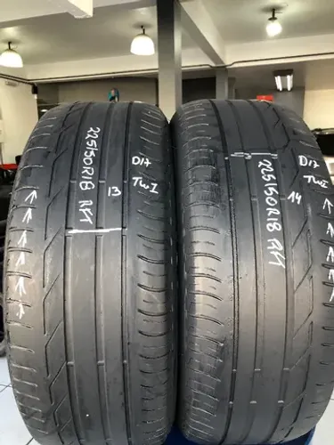 Kit 02 Pneus 225/50r18 Bridgestone Turanza T001 95W Run Flat (usados) *13/14